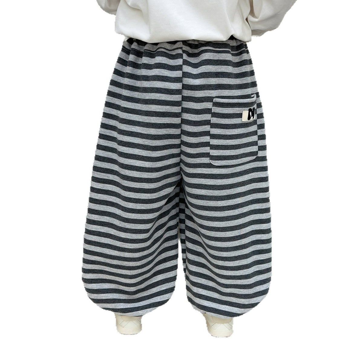 Boys Striped Tapered Sweatpants