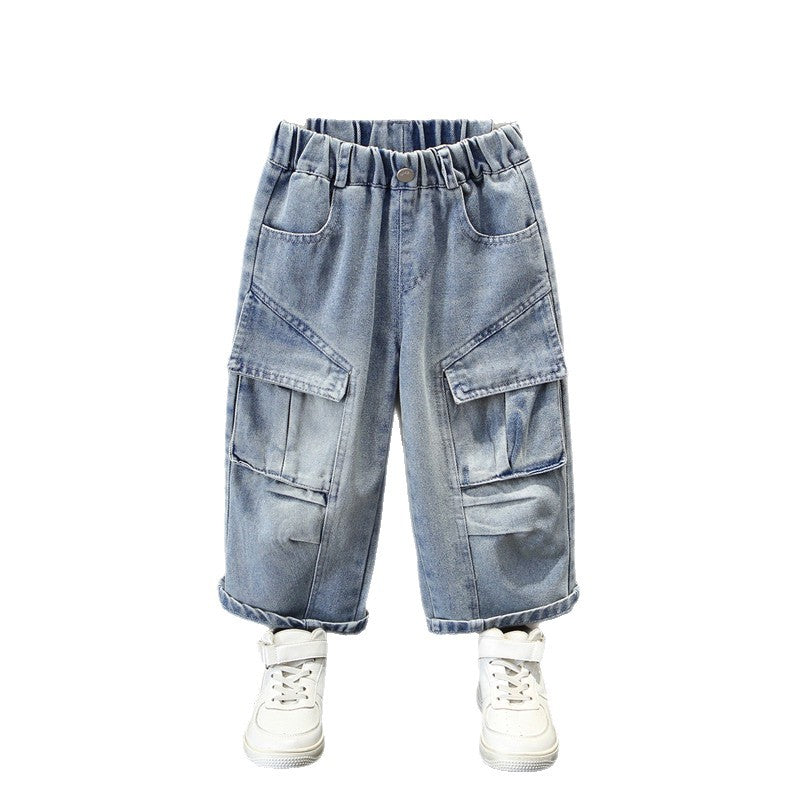 Boys' Casual Straight Leg Denim Pants
