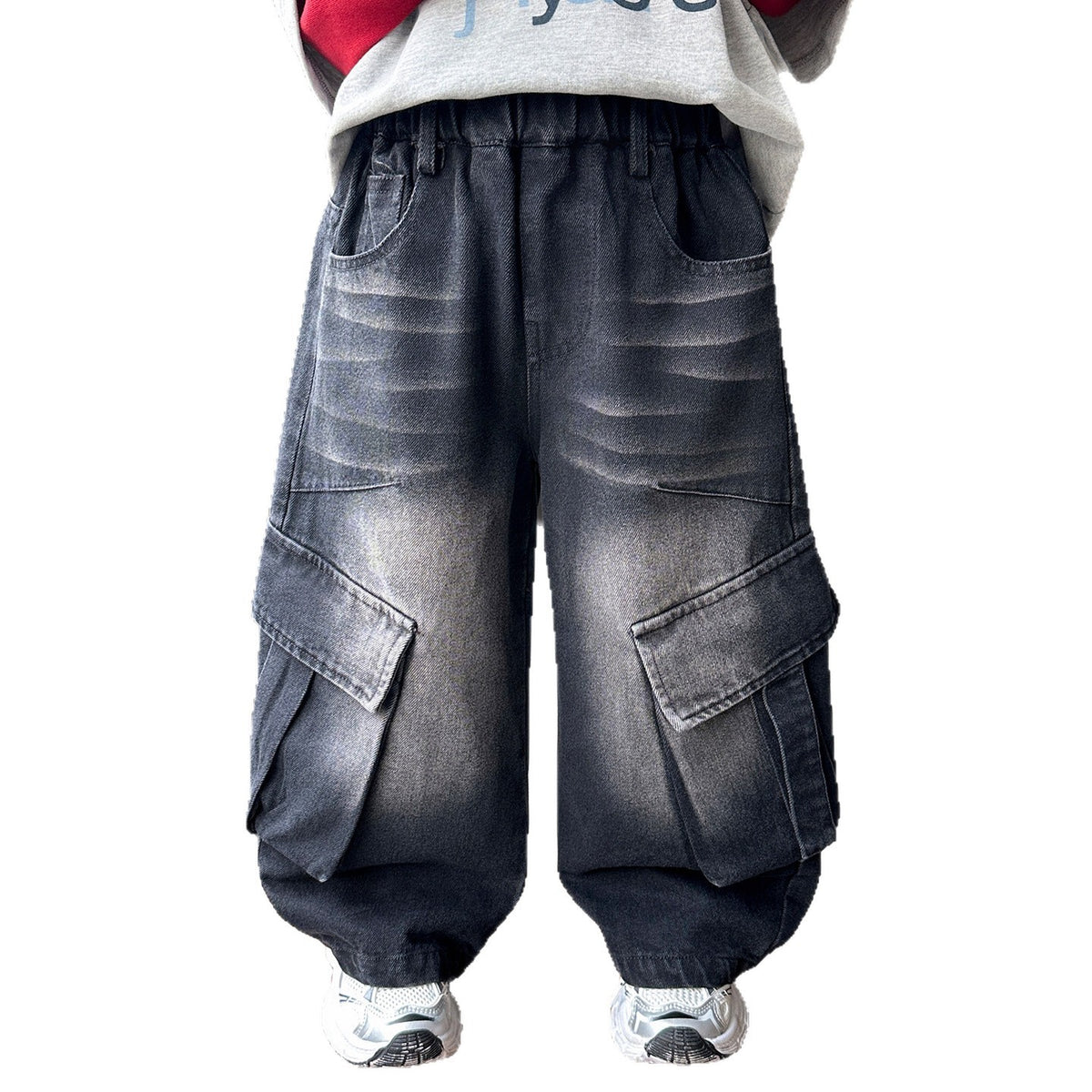 Style Boys' Cargo Denim Pants