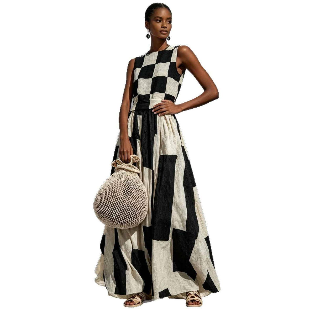 Women's Sleeveless Loose Maxi Dress.