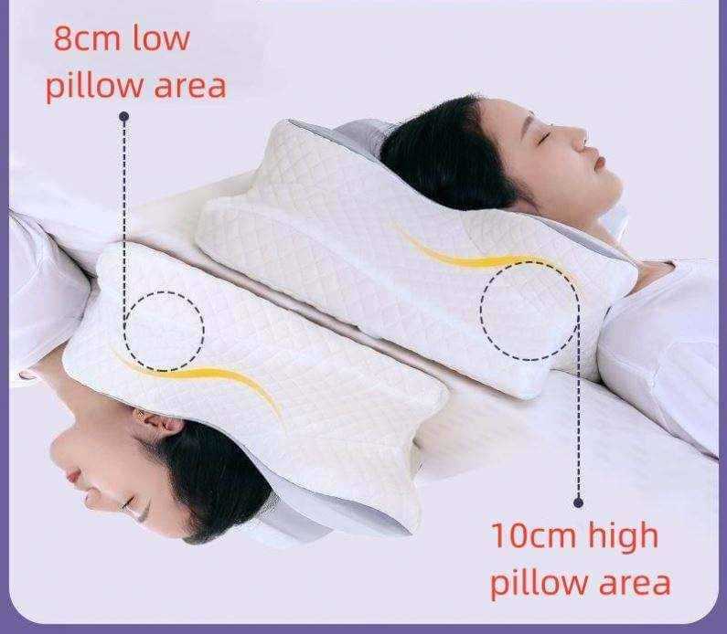 Ergonomic Cervical Memory Foam Pillow for Neck Pain.