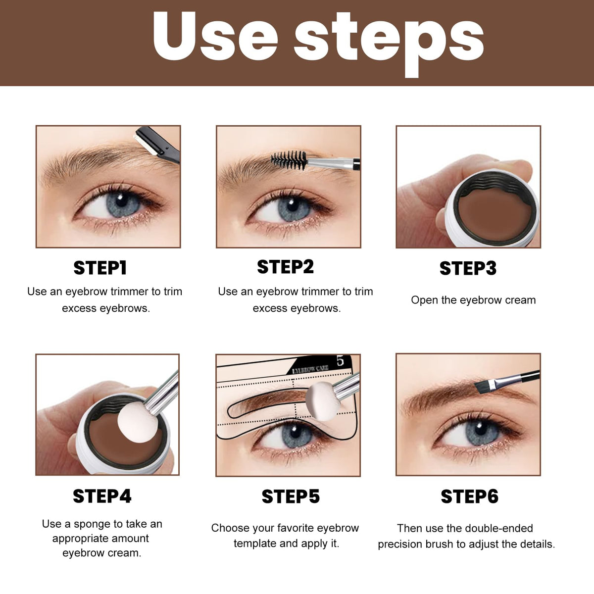 EELHOE Perfect Brow Stencil Kit.