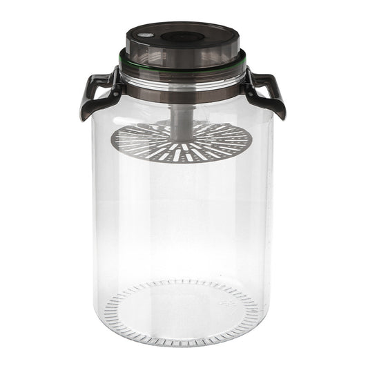 Large Pickling Jar with Airtight Lid, Leak-Proof Food Grade Storage Jar with Handle