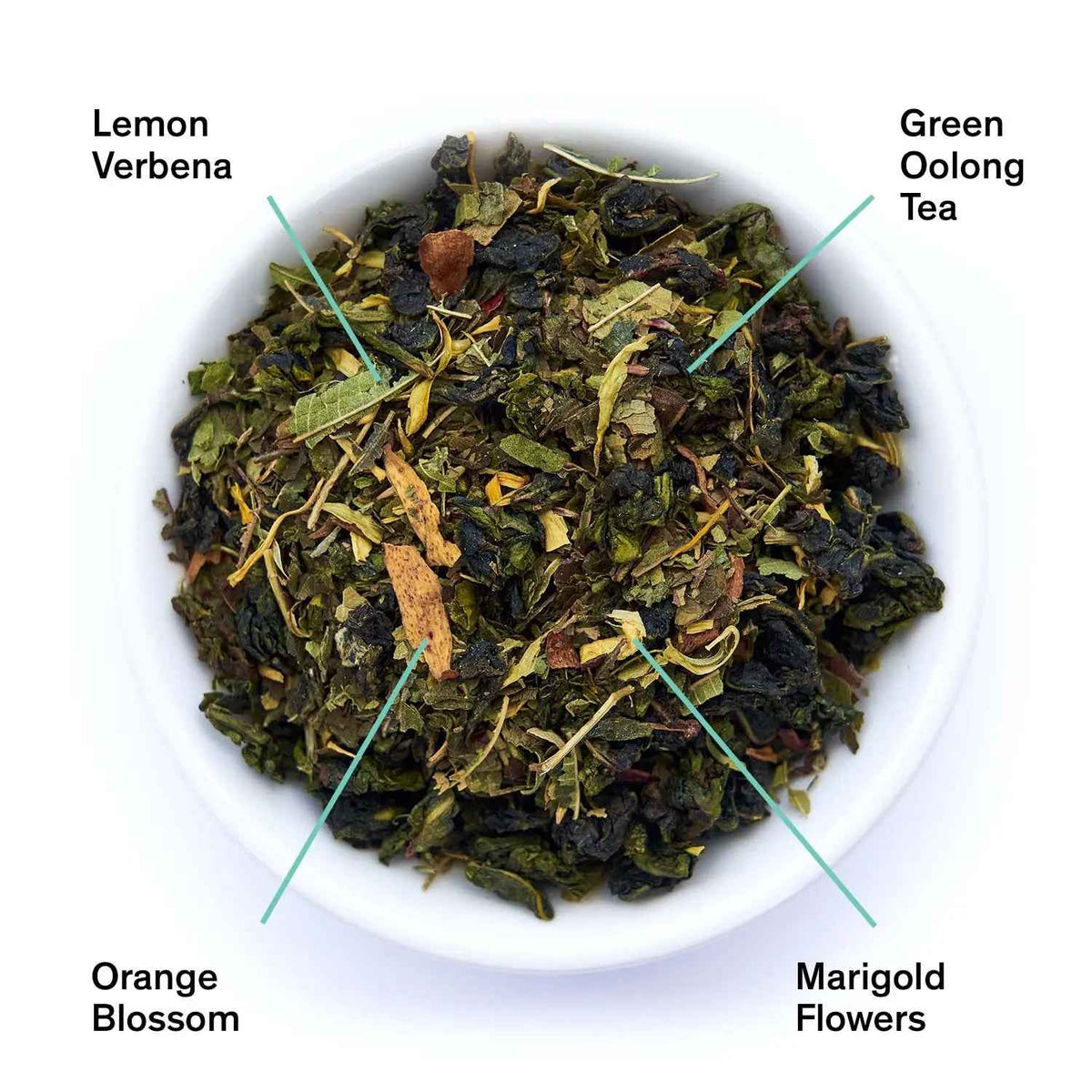 August Superbloom Sweet Lemon Oolong Tea – 50g (Vegan, Non-GMO).