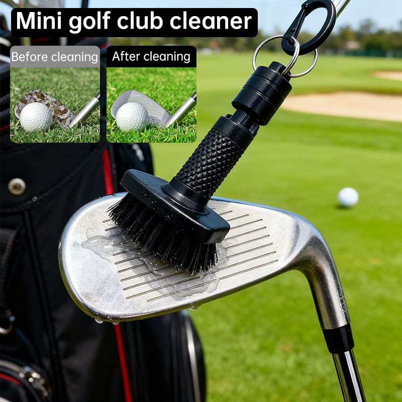 Magnetic Golf Club Brush with Groove Cleaner.