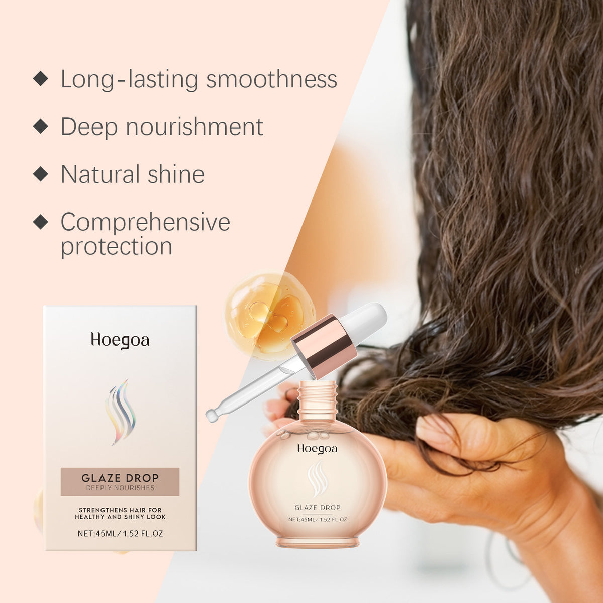 Hoegoa Glaze Drop Deeply Nourishing Hair Oil – 45ml.