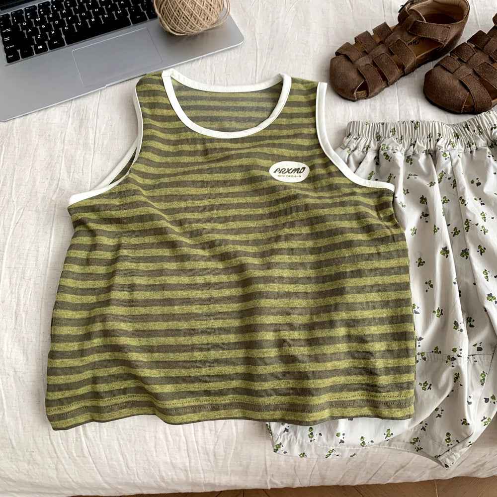 Children's Cool Summer Two-Piece Outfit Set.