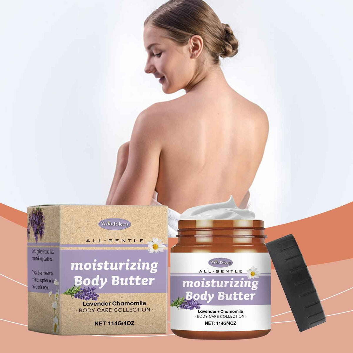 Lavender & Chamomile Body Butter Moisturizer.