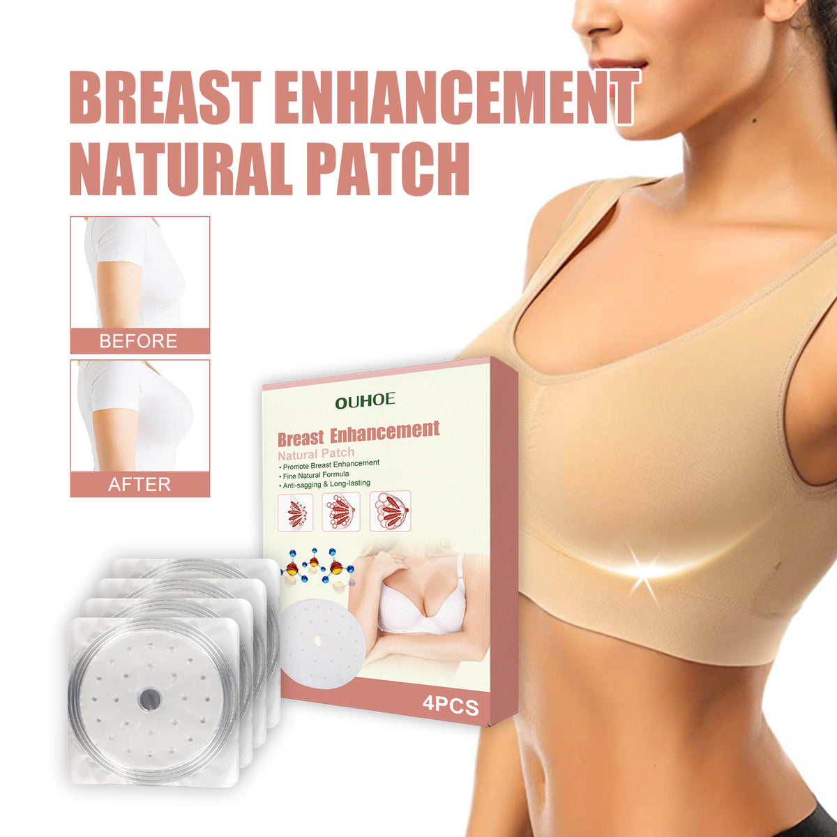 OUHOE Breast Stick, Anti-Sagging Plump Firming Breast Beauty And Care Stick