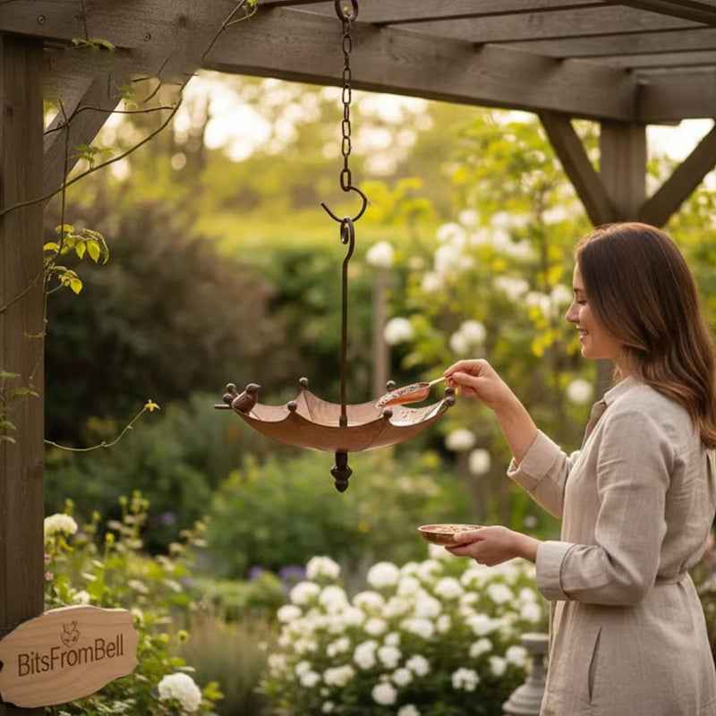 Umbrella Hanging Bird Feeder for Hummingbirds & Wild Birds.