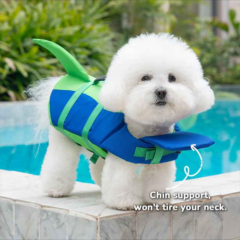 Dog Life Jacket | Adjustable Pet Flotation Swim Vest.