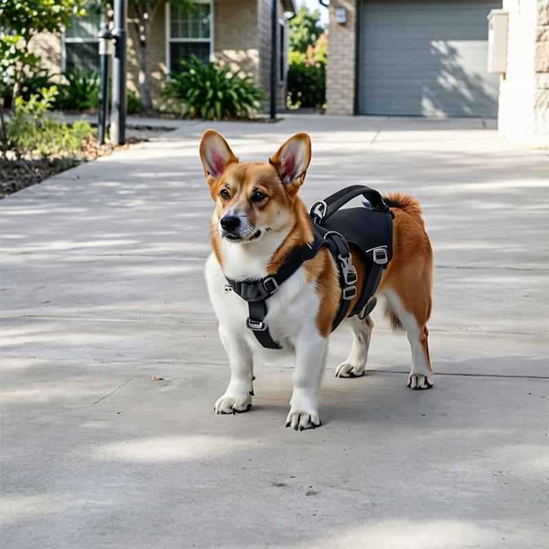Reflective No-Pull Dog Harness with Control Handle.