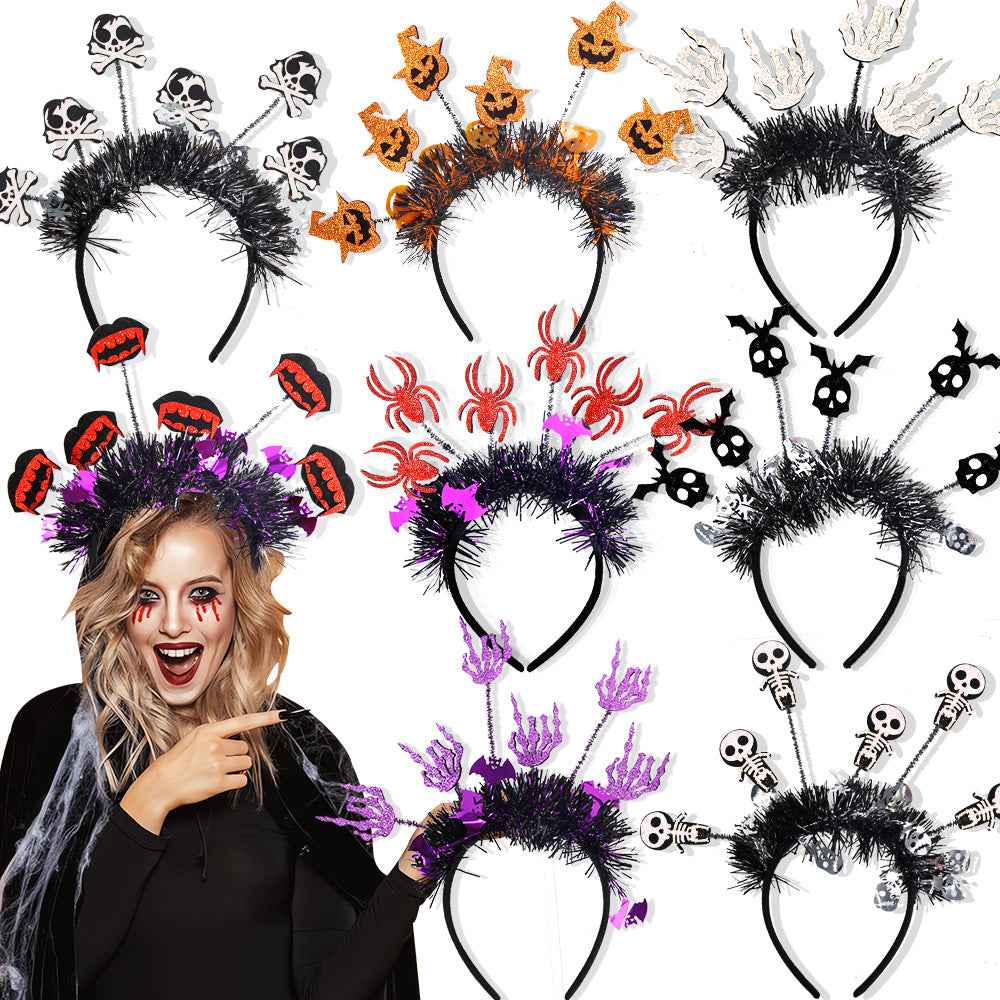 Halloween Costume Headbands – 8 Styles (Skulls, Spiders, Pumpkins & More).