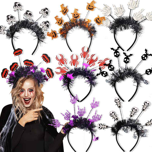Halloween Costume Headbands – 8 Styles (Skulls, Spiders, Pumpkins & More).