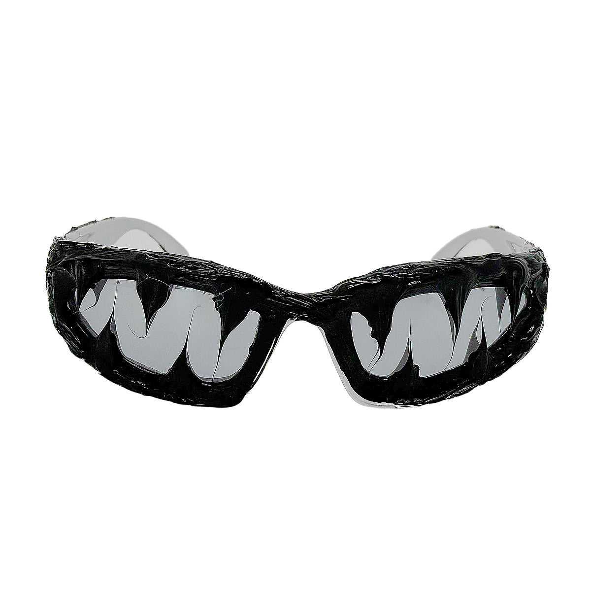 Gothic Demon Eye Resin Novelty Sunglasses – Red Lens.