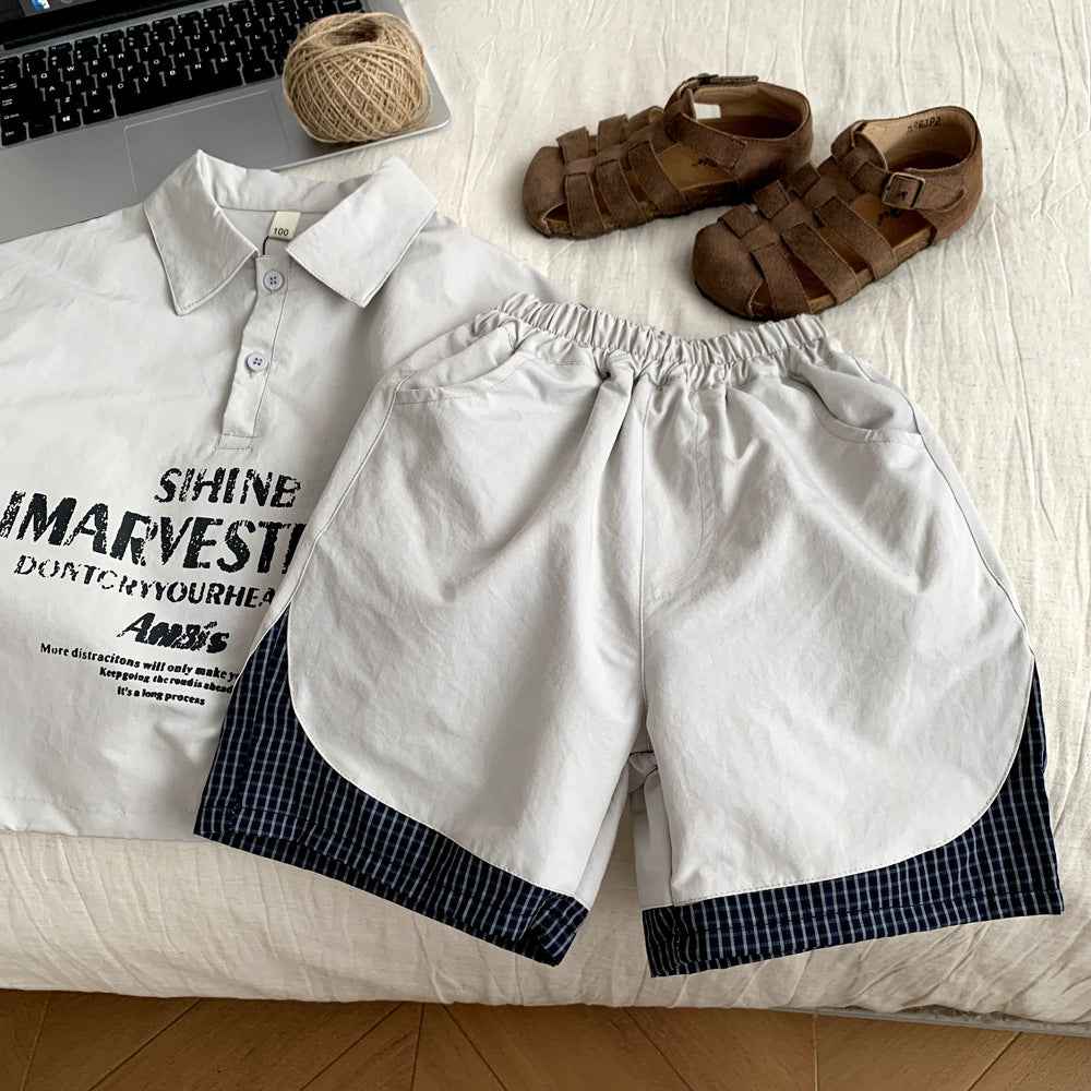 Children's Summer Sportswear Two-Piece Set.