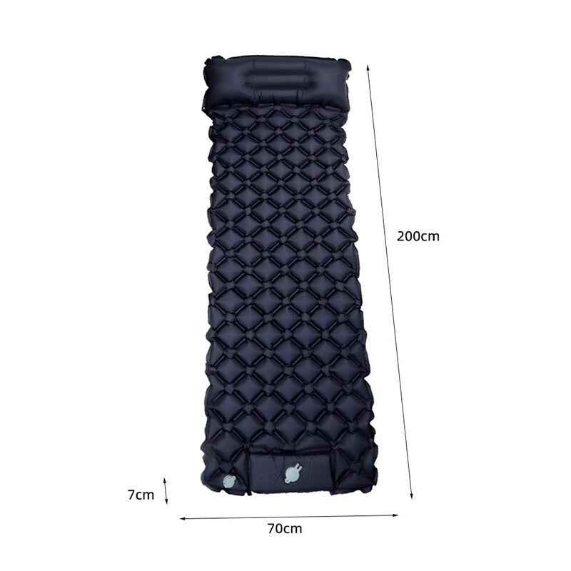 Ultralight Inflatable Camping Sleeping Pad with Pillow.