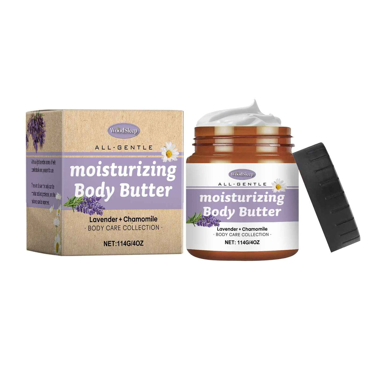 Lavender & Chamomile Body Butter Moisturizer.