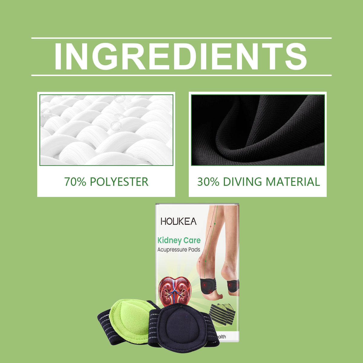 HouKea Kidney Care Acupressure Foot Pads.