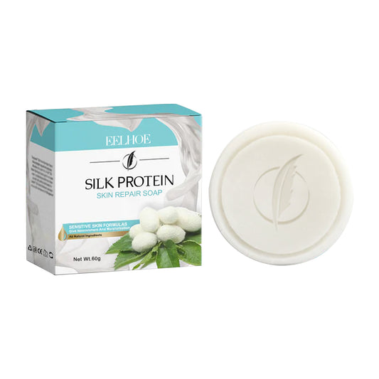 EELHOE Protein Repair Cleansing Soap Cleans Pores, Lighens Acne Dark Spots, Moisturizes Brightening Face Wash Soap.