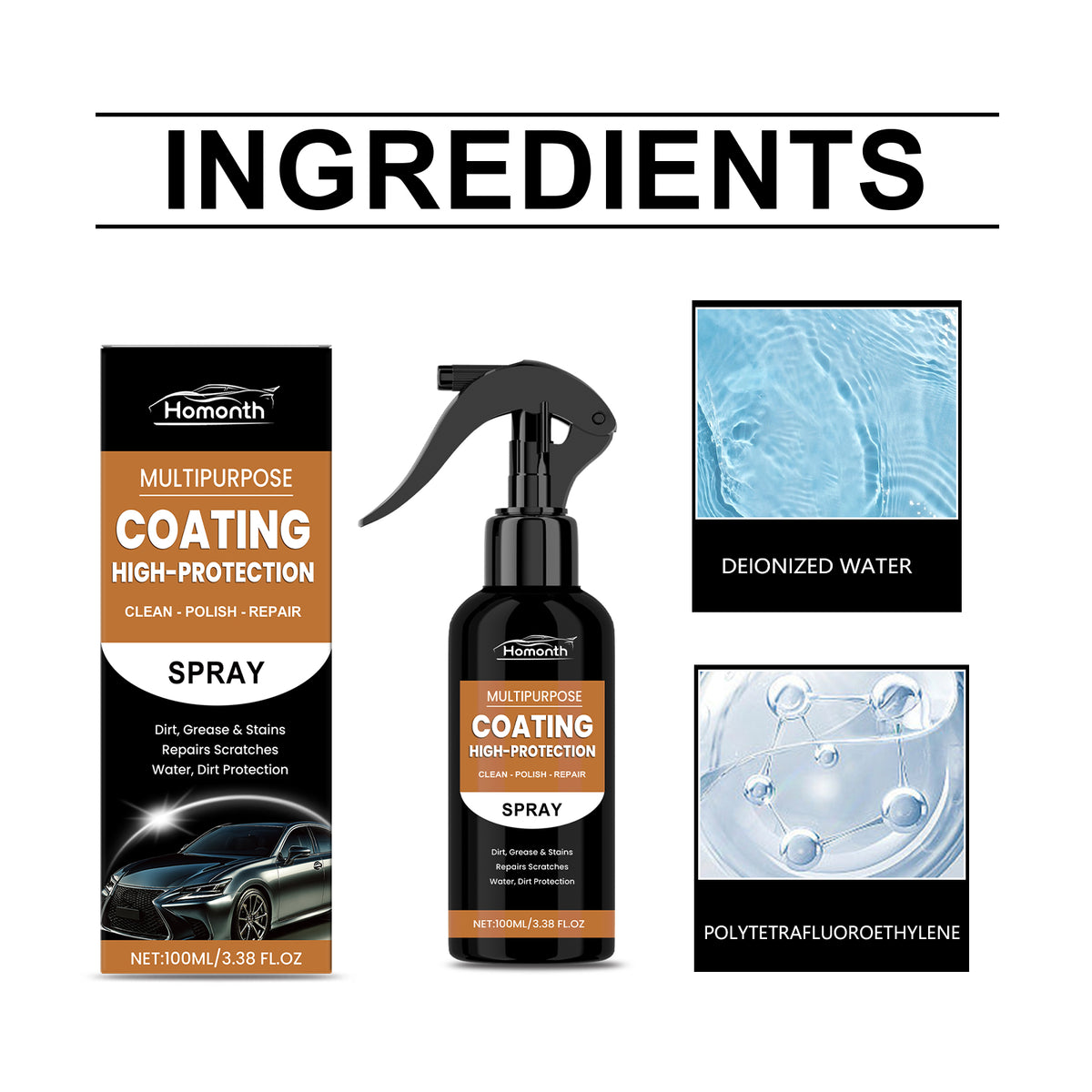 Multi-Function Car Protective Coating Spray.