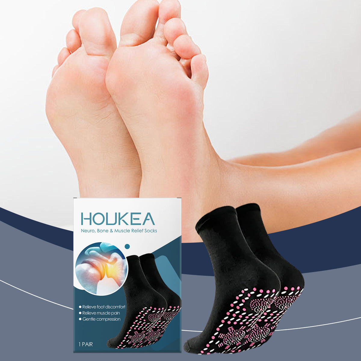 HouKea Compression Socks – 1 Pair.