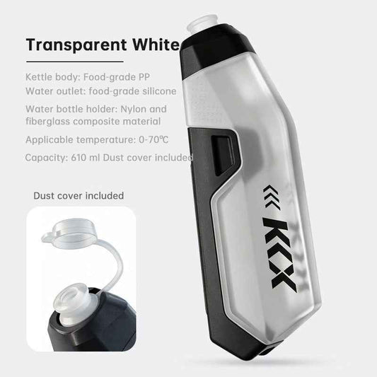 Aero Bike Bottle Cage & 610ml Water Bottle Set.