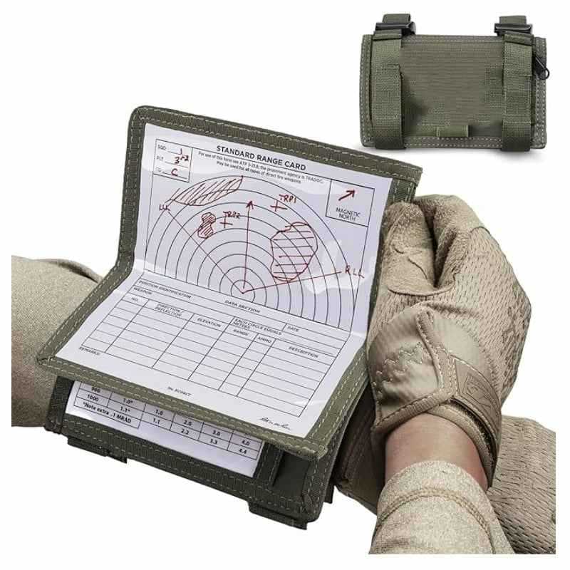 Tactical Arm Map Holder – Military Wrist Sleeve for Maps, Cards & Notes, Ideal for Range & Field Use.
