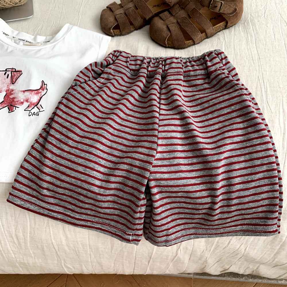 Children's Cartoon Casual Sports Vest Clothing Set.