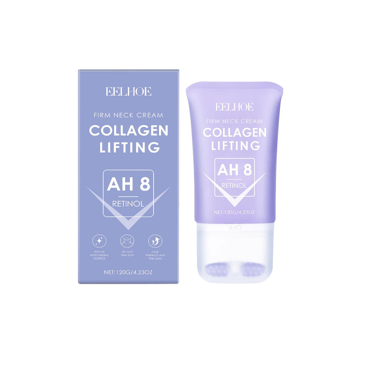 Neck Firming Cream with Massage Roller.