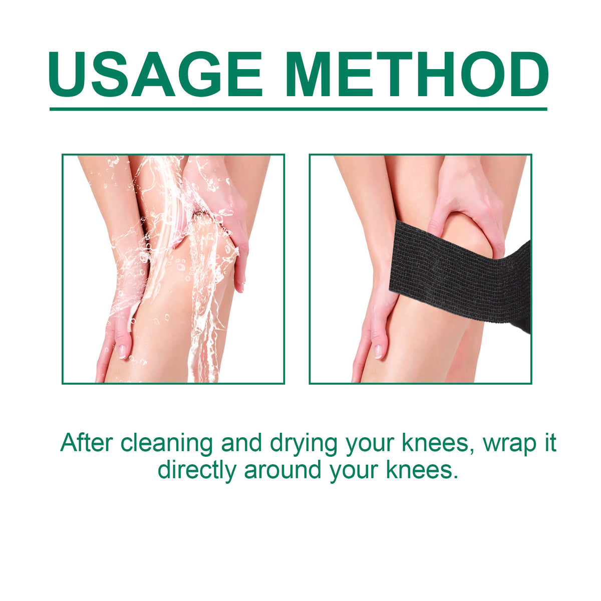 HouKea Self-Adhesive Sports Bandage Wrap for Knee – 1 Roll.