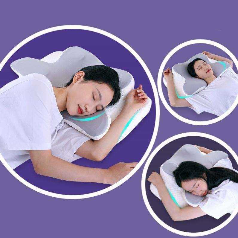 Ergonomic Cervical Memory Foam Pillow for Neck Pain.