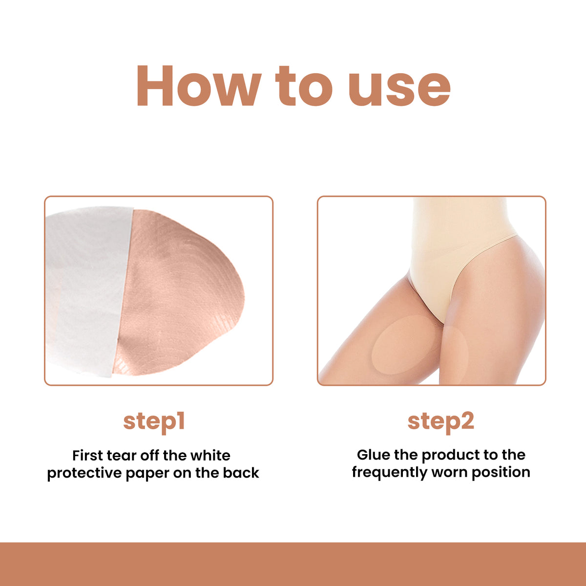 EELHOE Thigh Anti-Wear Adhesive Invisible Non-Trace Anti-Friction High Elastic Anti-Wear Adhesive For Inner Thigh And Lower Leg.