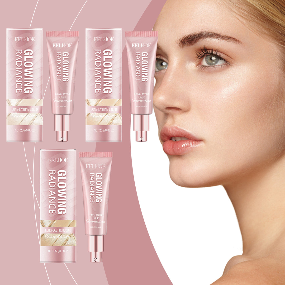 EELHOE Glowing Radiance Long-Lasting Liquid Foundation – 25g.