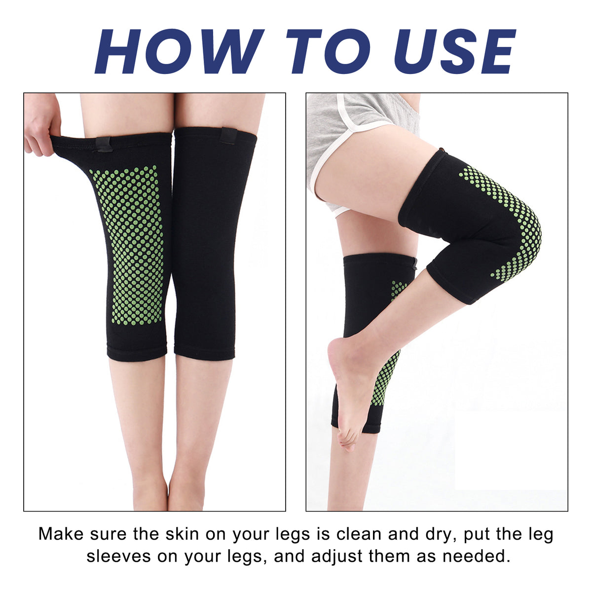 HouKea Swell Guard Lymphatic Compression Knee Sleeves – 1 Pair.