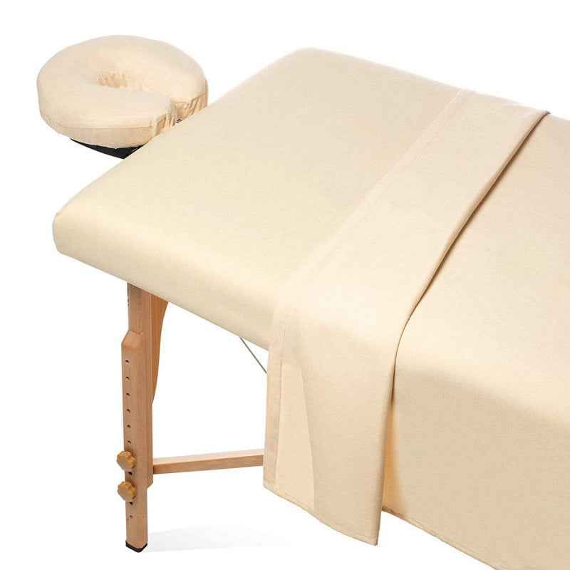 3-Piece Massage Table Sheet Set – Solid Color, Washable & Durable.