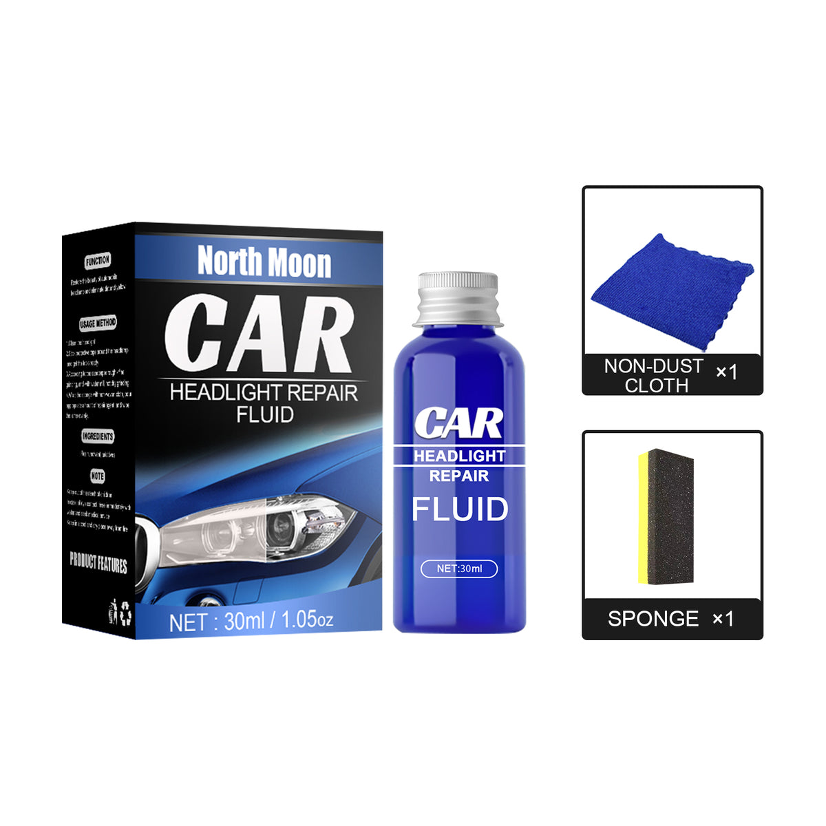 Car Headlight Repair & Restoration Kit (30ml).