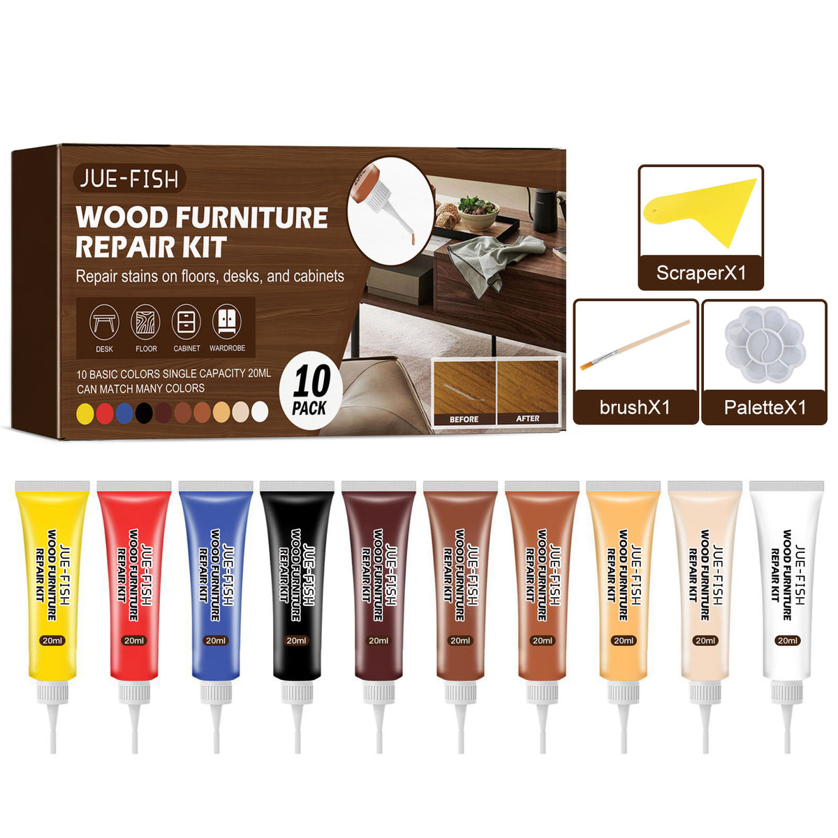Wood Furniture Repair Kit Furniture Beauty Repair Material Repair Faded Touch Up Kit