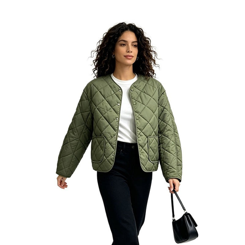 Women's Loose  Diamond Quilted Lightweight Padded Jacket