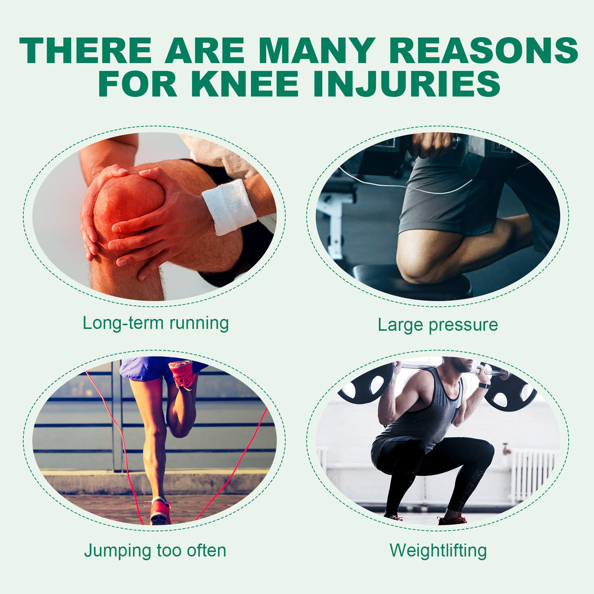 HouKea Self-Adhesive Sports Bandage Wrap for Knee – 1 Roll.
