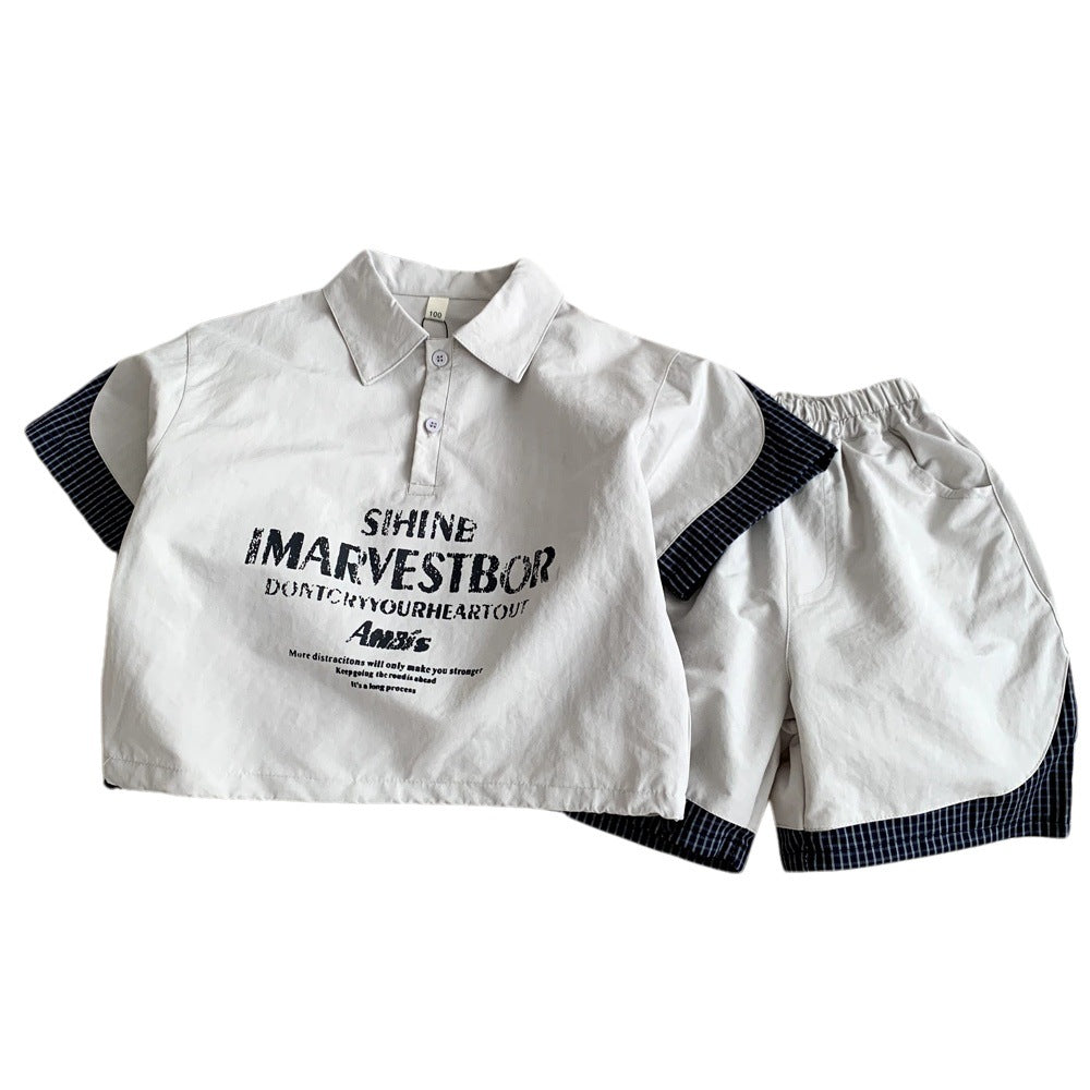 Children's Summer Sportswear Two-Piece Set.