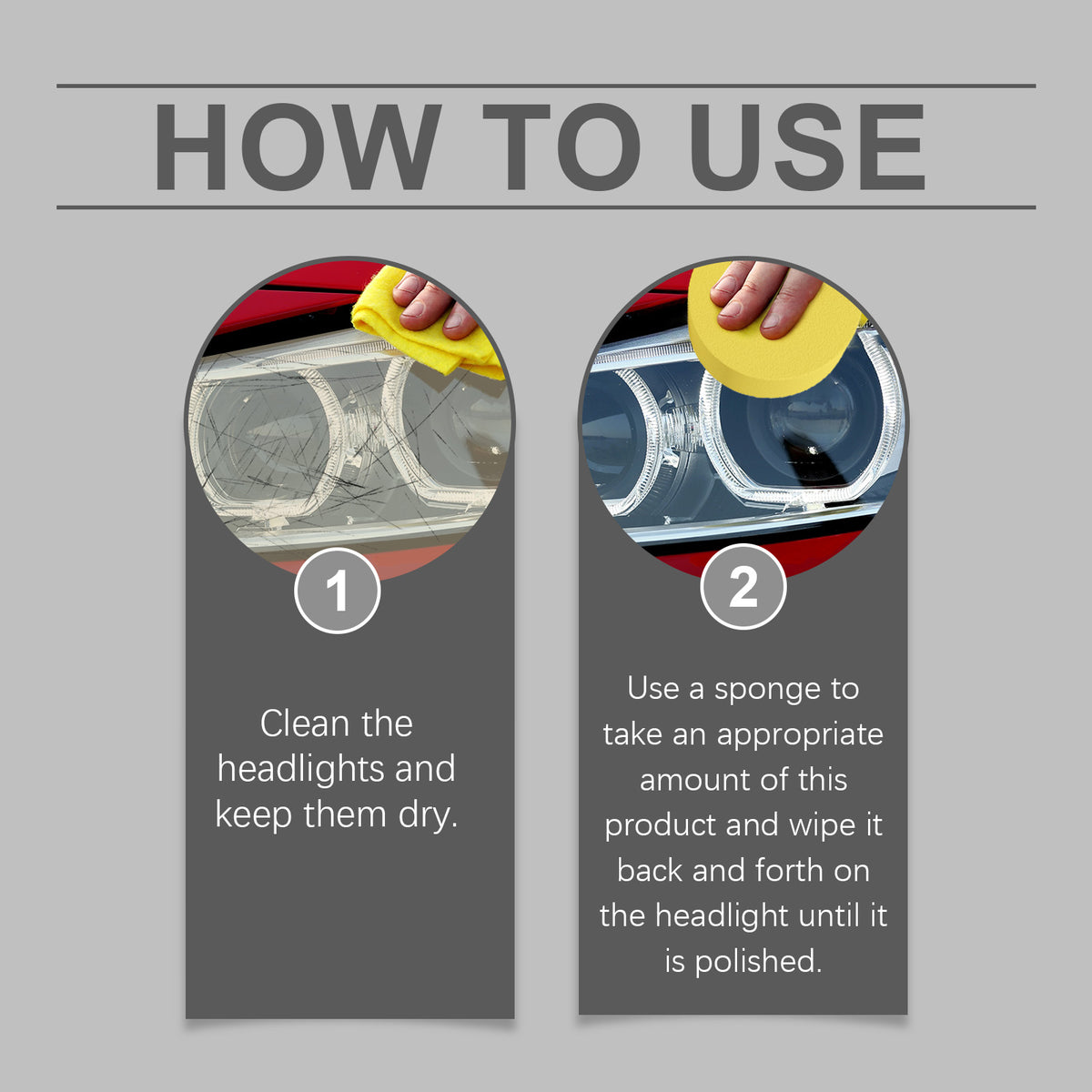 Automotive Headlight Repair Paste, Fill Scratches Repair Wear Lamps Care Maintenance Lamp Supplies.