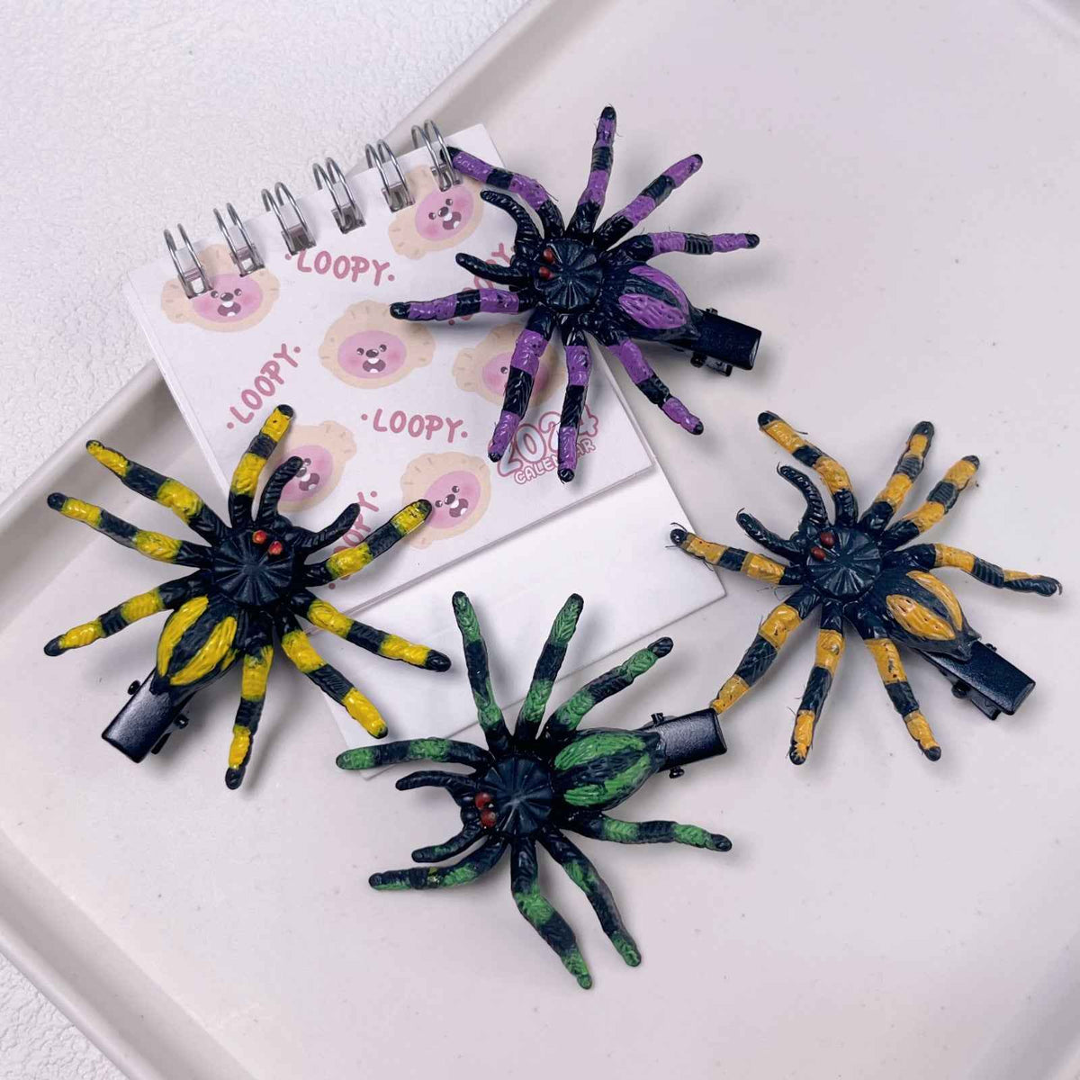 Halloween Fake Spider Duckbill Hair Clip.