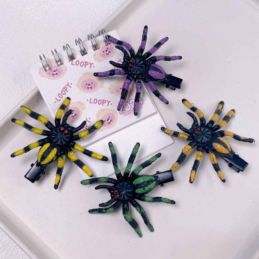 Halloween Fake Spider Duckbill Hair Clip.