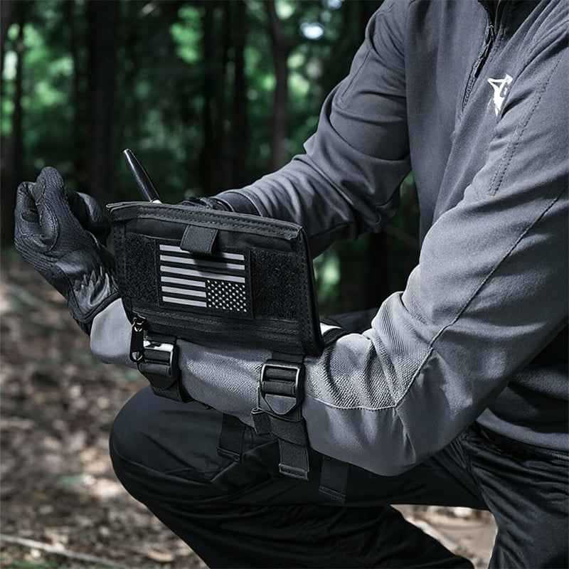 Tactical Arm Map Holder – Military Wrist Sleeve for Maps, Cards & Notes, Ideal for Range & Field Use.