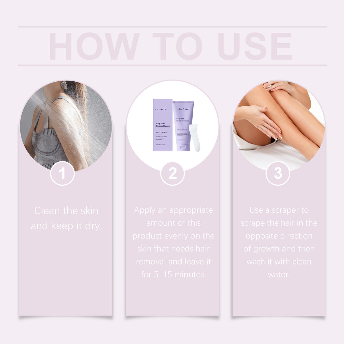 OceAura Gentle Body Hair Removal Cream.