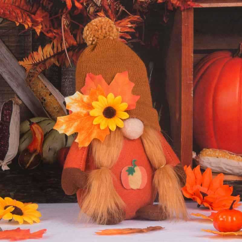 Halloween Harvest Faceless Dwarf Figurine.