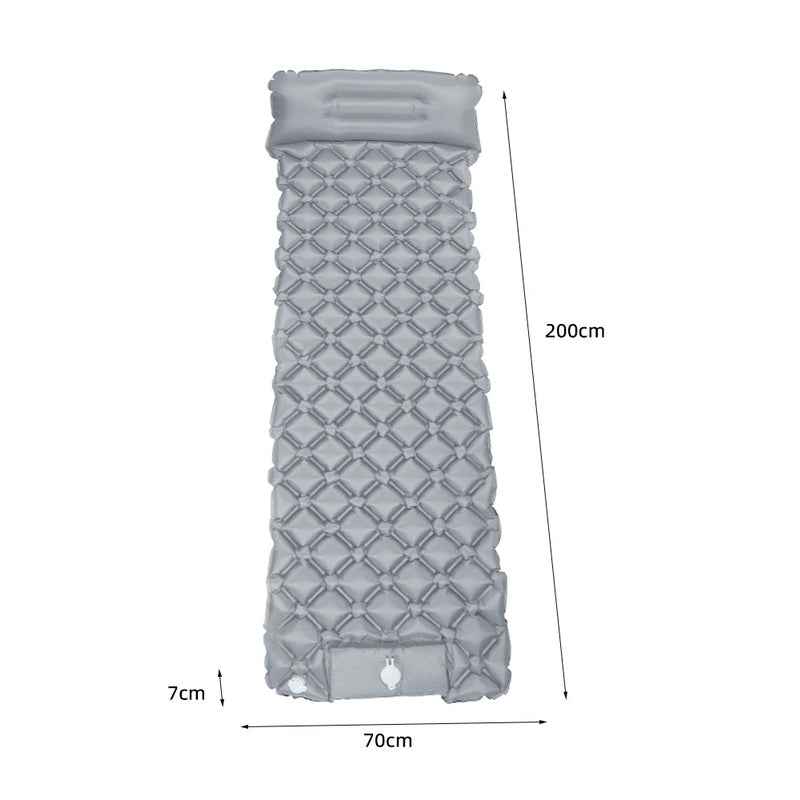Ultralight Inflatable Camping Sleeping Pad with Pillow.