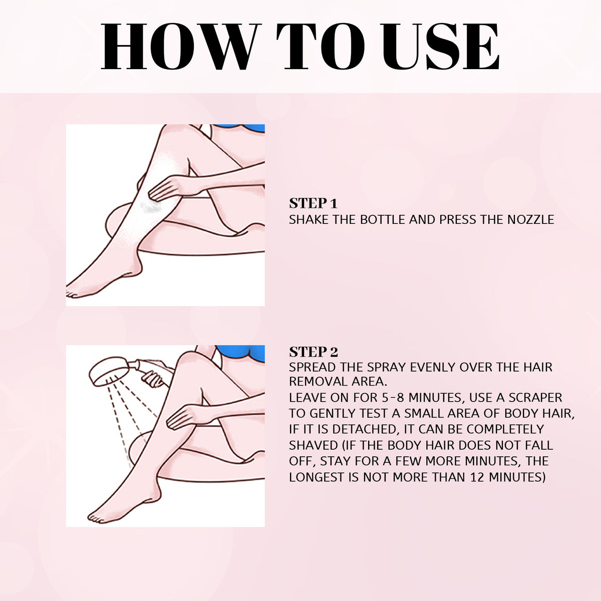 EELHOE Honey Mousse Hair Removal Spray, Full Body Hair Removal Armpit Hair Leg Hair Foam Mild Skin Friendly Does Not Stimulate