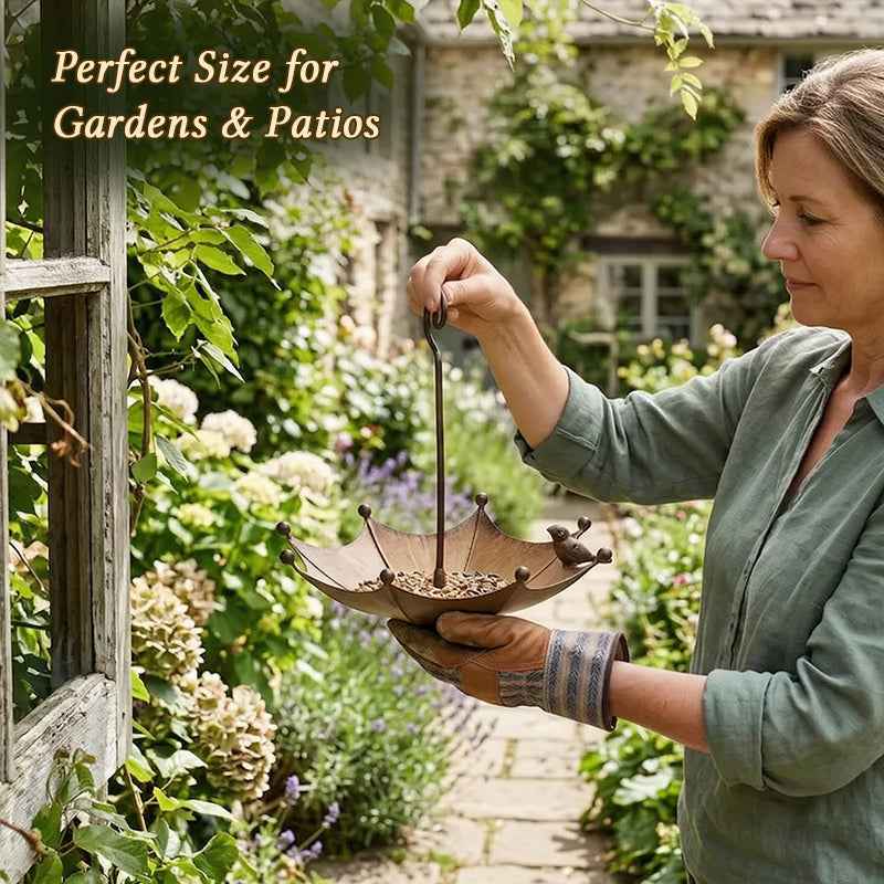 Umbrella Hanging Bird Feeder for Hummingbirds & Wild Birds.